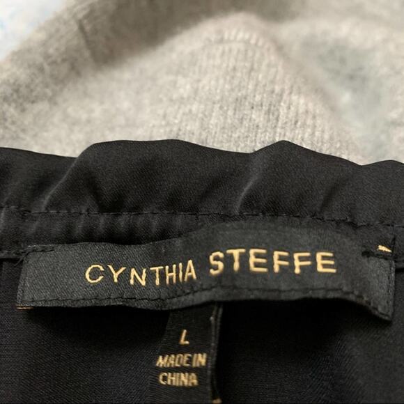 CYNTHIA Steffe Hanna drawstring blouse in black. Size large. New with tags - Picture 6 of 8